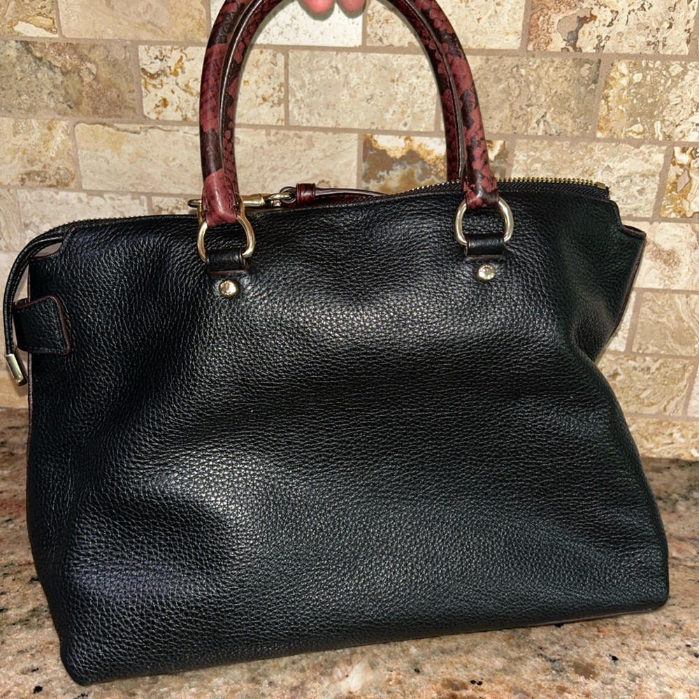 Coach Black and maroon women’s purse - Picture 3 of 10